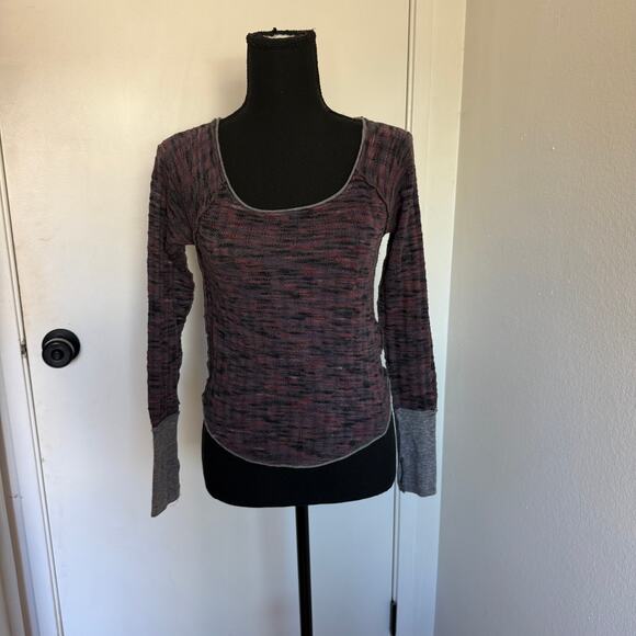 Free People Space Out Long Sleeve Knit Top  - xs - Picture 6 of 13